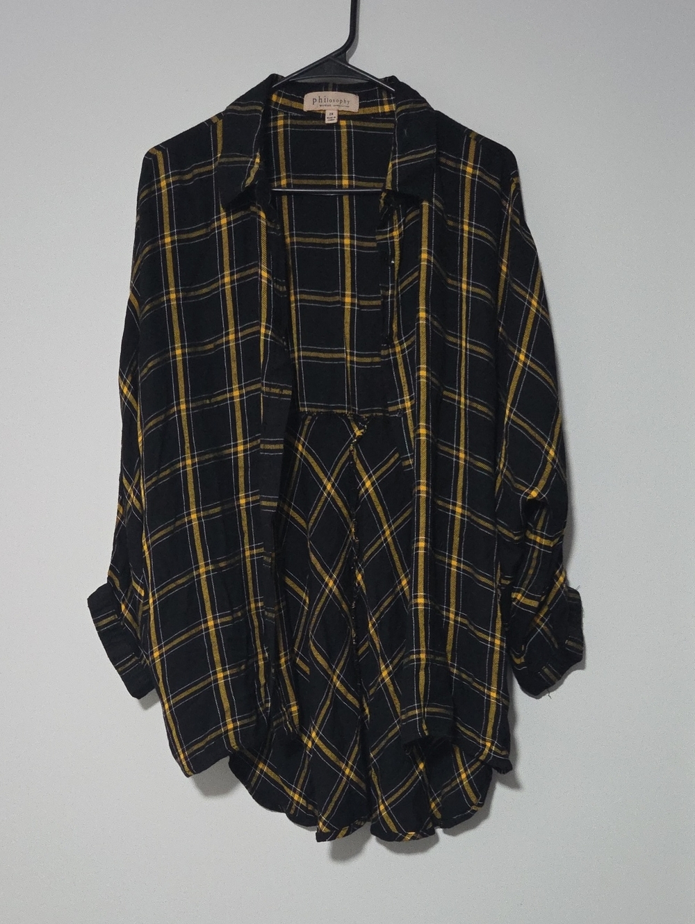 Philosophy Black and Yellow Plaid
